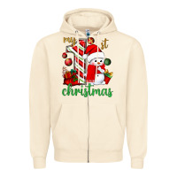 Sandshell My 1st. Christmas with cute snowman Zipper Hoodie - NancyCooperArtShop
