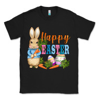 Black easter bunny egg and carrots Classic Tee - AdoDesignShop