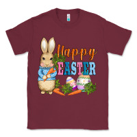 Burgundy easter bunny egg and carrots Classic Tee - AdoDesignShop