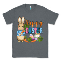 Charcoal Heather easter bunny egg and carrots Classic Tee - AdoDesignShop