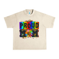 Sandshell proud mom with sunflower Urban Heavy Tee - AdoDesignShop