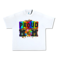 White proud mom with sunflower Urban Heavy Tee - AdoDesignShop
