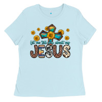 Baby Blue let me tell you about my jesus Ladies Tee - Zillion Design Studio