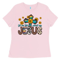 Bubblegum Pink let me tell you about my jesus Ladies Tee - Zillion Design Studio