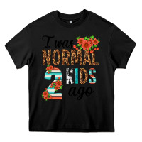 Black i was normal two kids ago Heavy Core Tee - texasbilliewilder