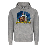 Cloud Rock Christmas church and snow grace and mercy Vintage Hoodie - AdoDesignShop