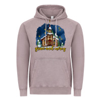 Vintage Zinc Christmas church and snow grace and mercy Vintage Hoodie - AdoDesignShop