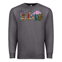 Charcoal Heather Blessed Teacher Premium Sweatshirt - Bettercallsaul