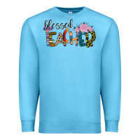 Ocean Blue Blessed Teacher Premium Sweatshirt - Bettercallsaul