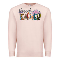 Pale Pink Blessed Teacher Premium Sweatshirt - Bettercallsaul
