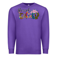 Purple Blessed Teacher Premium Sweatshirt - Bettercallsaul