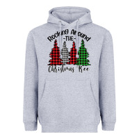 Heather Grey Rockin' Around The Christmas Tree Heavyweight Hoodie - Bettercallsaul