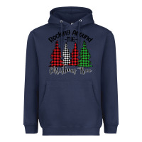 Navy Rockin' Around The Christmas Tree Heavyweight Hoodie - Bettercallsaul