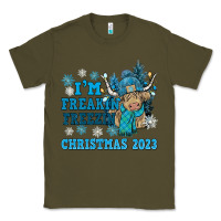 Army Green i'm freakin freezin christmas 2023 Classic Tee - NancyCooperArtShop