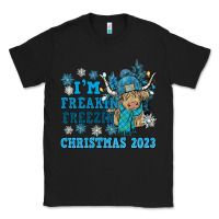 Black i'm freakin freezin christmas 2023 Classic Tee - NancyCooperArtShop