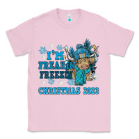 Bubblegum Pink i'm freakin freezin christmas 2023 Classic Tee - NancyCooperArtShop