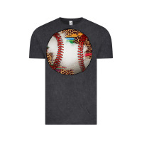 Vintage Black western baseball leopard serape pattern Vintage Tee - Artiststas