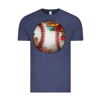 Vintage Denim western baseball leopard serape pattern Vintage Tee - Artiststas
