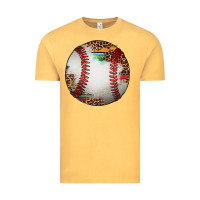 Vintage Mustard western baseball leopard serape pattern Vintage Tee - Artiststas