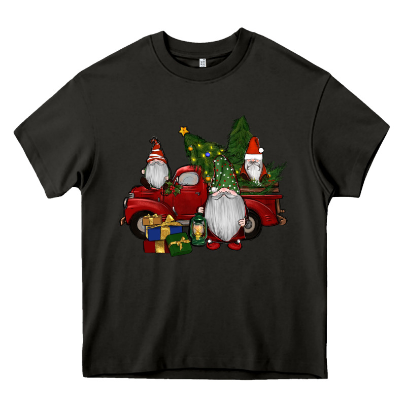 Christmas Gnomes With Truck Heavy Core Tee by RanaPortraitStore | Teevron