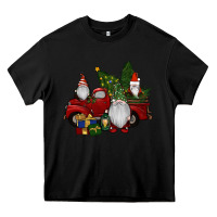 Black christmas gnomes with truck Heavy Core Tee - RanaPortraitStore