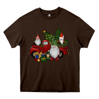 Chocolate Brown christmas gnomes with truck Heavy Core Tee - RanaPortraitStore