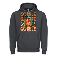 Smoke Gobble Gobble Gobble Zipper Hoodie - MaliasSmallBusiness