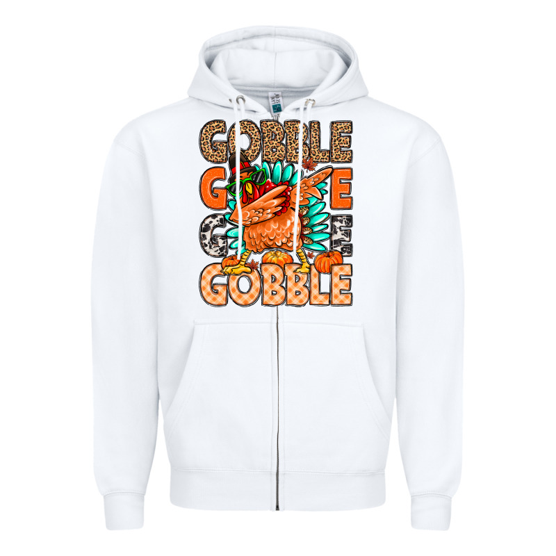 Gobble Gobble Gobble Zipper Hoodie by MaliasSmallBusiness | Teevron