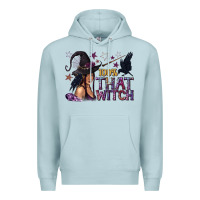 Blue Mist 100% That Witch Black Afro Witch Premium Hoodie - texasbilliewilder