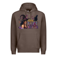 Coffee 100% That Witch Black Afro Witch Premium Hoodie - texasbilliewilder