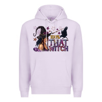 Lilac 100% That Witch Black Afro Witch Premium Hoodie - texasbilliewilder