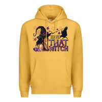 Mustard 100% That Witch Black Afro Witch Premium Hoodie - texasbilliewilder