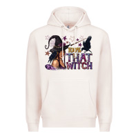 Pale Pink 100% That Witch Black Afro Witch Premium Hoodie - texasbilliewilder