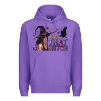 Purple 100% That Witch Black Afro Witch Premium Hoodie - texasbilliewilder