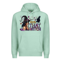 Seafoam 100% That Witch Black Afro Witch Premium Hoodie - texasbilliewilder