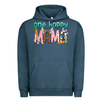Pigment Midnight Navy One hoppy mama mother's day Urban Hoodie - HowdyJamesFarm