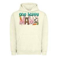 Pigment Pistachio One hoppy mama mother's day Urban Hoodie - HowdyJamesFarm