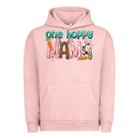 Pigment Salmon One hoppy mama mother's day Urban Hoodie - HowdyJamesFarm