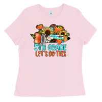 Bubblegum Pink 5th grade let's do this Ladies Tee - JahusDesignShop