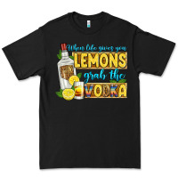 Black when life gives you lemons grab the vodka Premium Tee - Zillion Design Studio
