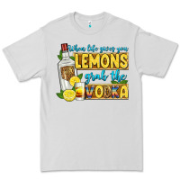 Dove Grey when life gives you lemons grab the vodka Premium Tee - Zillion Design Studio