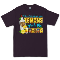 Plum when life gives you lemons grab the vodka Premium Tee - Zillion Design Studio