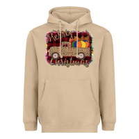 Mushroom Merry Christmas Truck Heavyweight Hoodie - Bettercallsaul