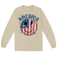 Mushroom America Long Sleeve Tee - MaliasSmallBusiness