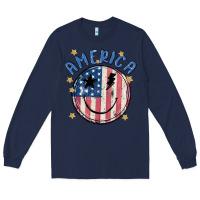 Navy America Long Sleeve Tee - MaliasSmallBusiness