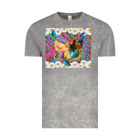 Cloud Rock easter farm chicken chick rooster daisys butterfly sunflower eggs glit Vintage Tee - Artiststas
