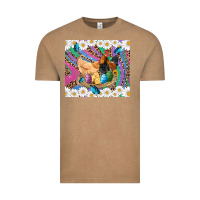 Vintage Coffee easter farm chicken chick rooster daisys butterfly sunflower eggs glit Vintage Tee - Artiststas