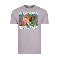 Vintage Zinc easter farm chicken chick rooster daisys butterfly sunflower eggs glit Vintage Tee - Artiststas