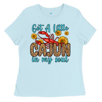 Baby Blue got a little cajun in my soul Ladies Tee - Zillion Design Studio