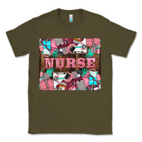 Army Green Nurse Classic Tee - LillyAllenDesigns
